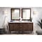 James Martin Vanities Addison 72in Double Vanity, Mid-Century Acacia w/ 3 CM Eternal Jasmine Pearl Quartz Top E444-V72-MCA-3EJP - alternate 6